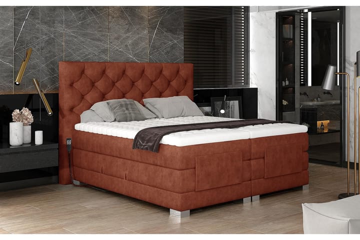 Sängpaket Trifolia Kontinentalsäng 180x200 cm Ställbar - Röd - Möbler - Säng - Ställbar säng