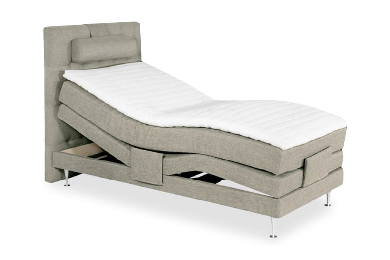 Ställbar Säng Doze 90x200 Medium Linonso - Beige - Möbler - Säng - Ramsäng & resårbotten