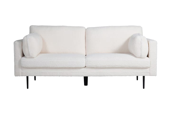 3-sits Arianos soffa, teddymaterial - Vit - Möbler - Soffor - 2-4-sits soffor