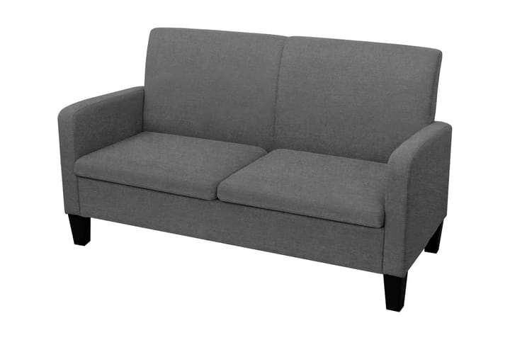 2-sitssoffa 135x65x76 cm mörkgrå - Grå - Möbler - Soffa - 2 sits soffa