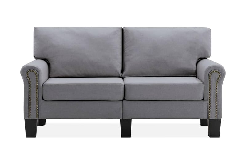 2-sitssoffa ljusgrå tyg - Grå - Möbler - Soffa - 2 sits soffa