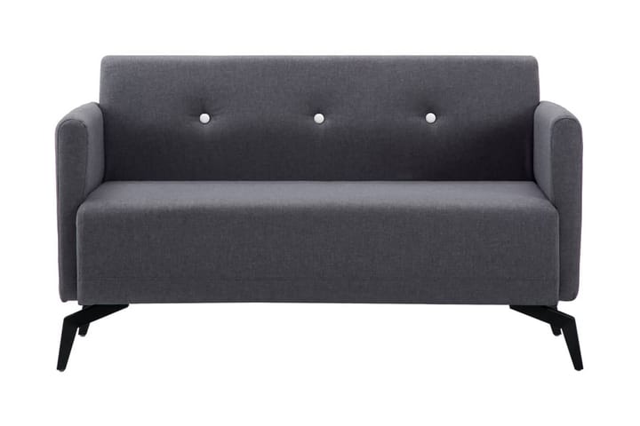 2-sitssoffa med tygklädsel 115x60x67 cm mörkgrå - Grå - Möbler - Soffa - 2 sits soffa