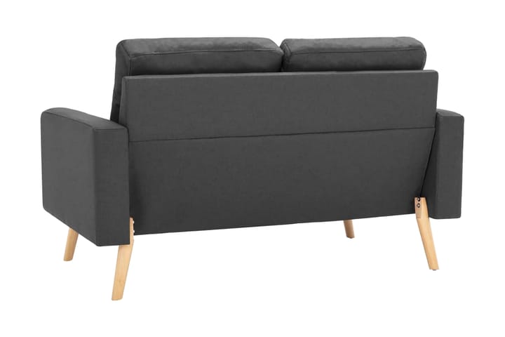 Soffa 2-sits mörkgrå tyg - Grå - Möbler - Soffa - 2 sits soffa
