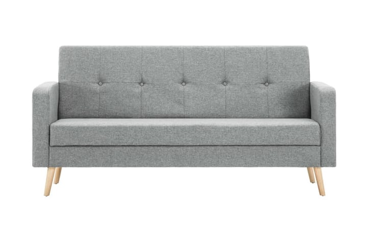 Soffa i tyg ljusgrå - Grå - Möbler - Soffa - 2 sits soffa