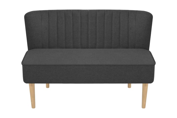 Soffa tyg 117x55,5x77 cm mörkgrå - Grå - Möbler - Soffa - 2 sits soffa