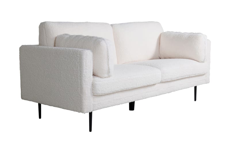 3-sits Arianos soffa, teddymaterial - Vit - Möbler - Soffa - 3 sits soffa