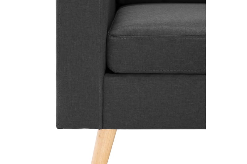 3-sitssoffa mörkgrå tyg - Grå - Möbler - Soffa - 3 sits soffa