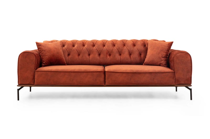Soffa Petone 3-sits - Orange - Möbler - Soffa - 3 sits soffa