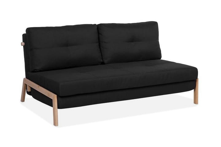 Bäddsoffa Edland 152 cm - Svart - Möbler - Soffa - Bäddsoffa - Futon - Futon soffa