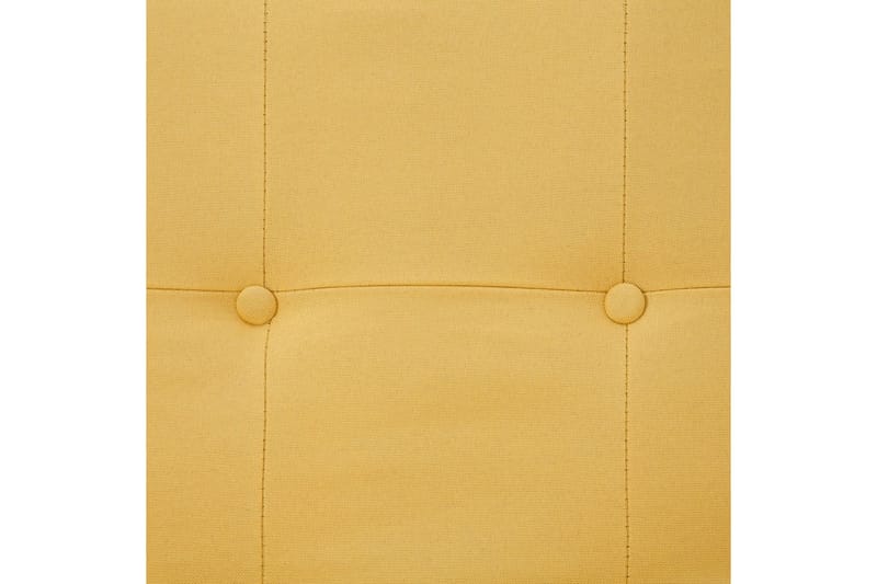 Bäddsoffa med armstöd gul polyester - Gul - Möbler - Soffa - Bäddsoffa - Längsbäddad bäddsoffa