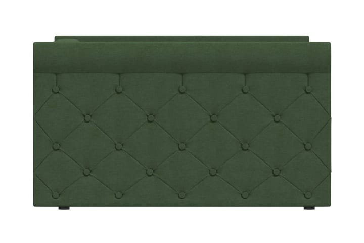 Dagbädd med madrass USB mörkgrön tyg 90x200 cm - Grön - Möbler - Soffa - Dagbädd