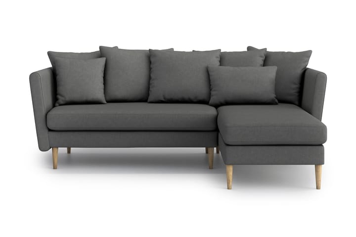 2-sits Divansoffa Malanie - Grå - Möbler - Soffa - Divansoffa & schäslongsoffa - 2 sits soffa med divan