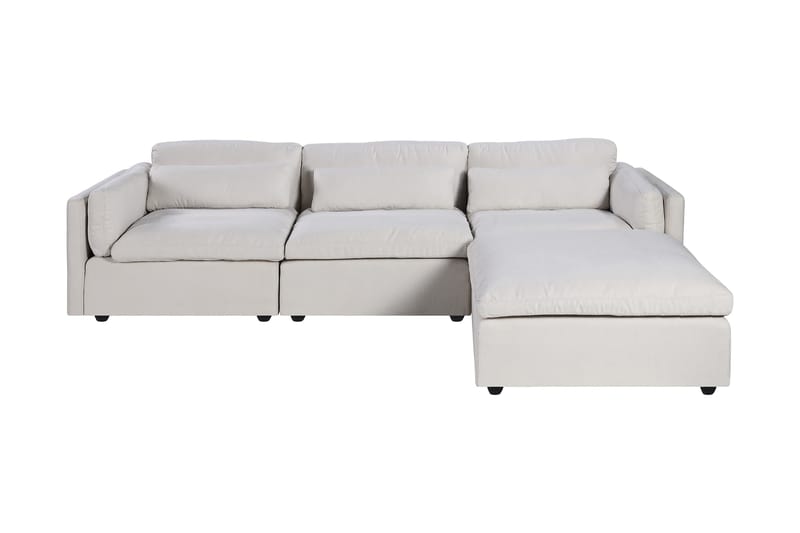 3-sits Divansoffa Salteras - Beige - Möbler - Soffa - Divansoffa & schäslongsoffa - 3 sits soffa med divan