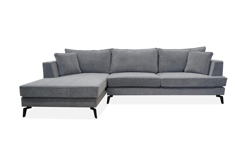 Divansoffa Parsh - Mörkgrå - Möbler - Soffa - Divansoffa & schäslongsoffa - 4 sits soffa med divan