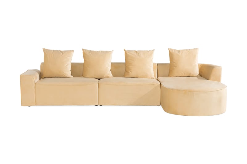 Hörnsoffa Alderiz - Beige - Möbler - Soffa - Divansoffa & schäslongsoffa - 2 sits soffa med divan