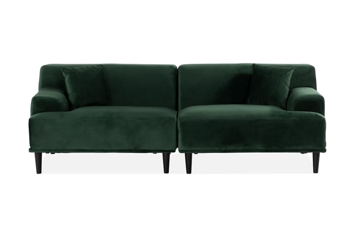 Soffa Cerdeiras - Grön - Möbler - Soffa - Divansoffa & schäslongsoffa - 3 sits soffa med divan