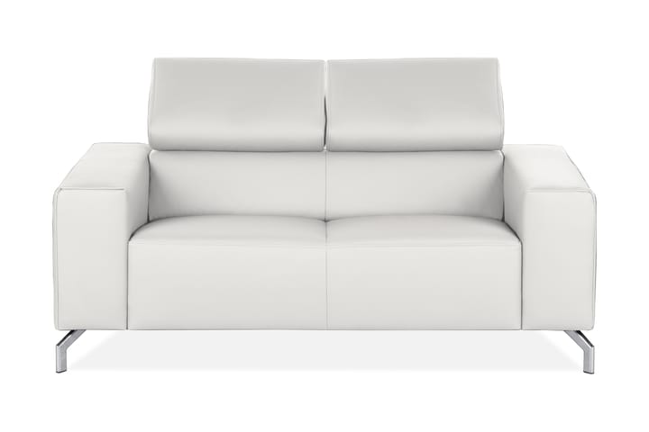 Skinnsoffa Belfiore 2-sits - Vit|Krom - Möbler - Soffa - 2 sits soffa
