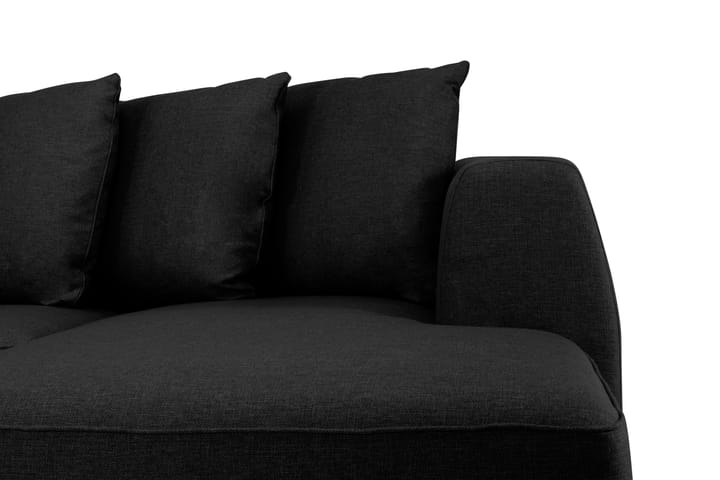 U-soffa Ontario Large med Divan Höger inkl Kuvertkuddar - Svart - Möbler - Soffa - U-soffa