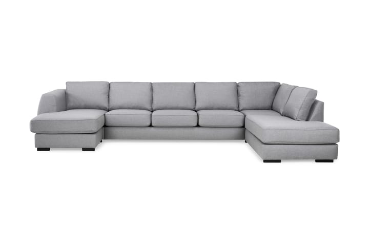 U-soffa Ontario Large med Divan Vänster - Ljusgrå - Möbler - Säng - Säng med förvaring