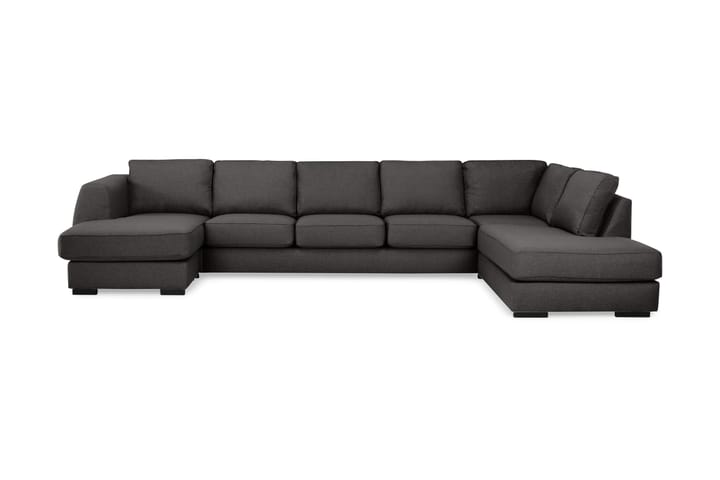 U-soffa Ontario Large med Divan Vänster - Mörkgrå - Möbler - Soffa - Sofftillbehör - Nackstöd soffa