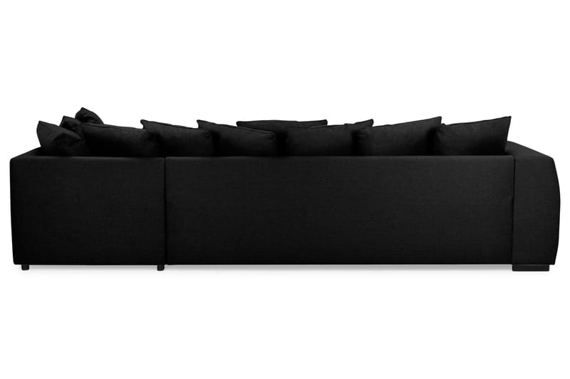 U-soffa Ontario med Divan Vänster inkl Kuvertkuddar - Svart - Möbler - Soffa - U-soffa