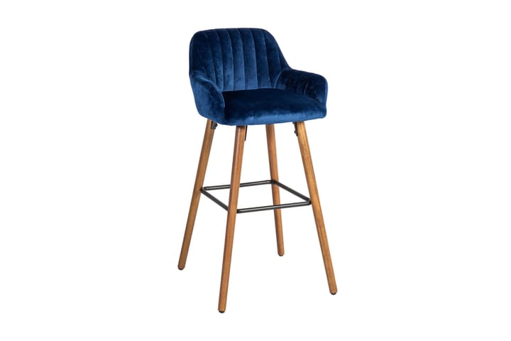 Barstol Ariel - Blå|Trä - Möbler - Fåtölj & stolar - Barstol & barpall