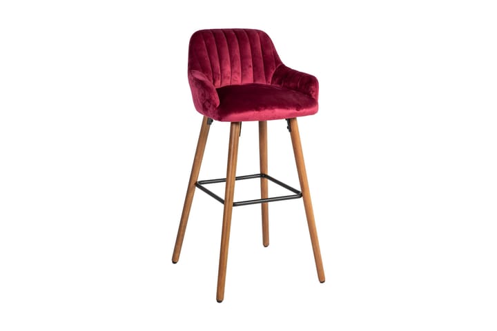 Barstol Ariel - Röd|Trä - Möbler - Fåtölj & stolar - Barstol & barpall