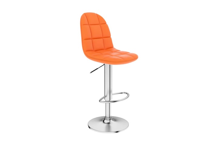Barstol orange konstläder - Orange - Möbler - Fåtölj & stolar - Barstol & barpall
