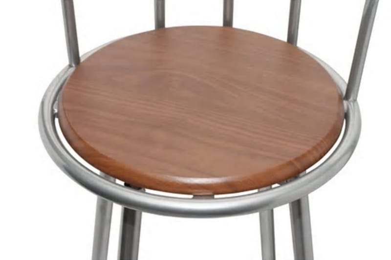 Barstolar 2 st brun stål - Brun - Möbler - Fåtölj & stolar - Barstol & barpall