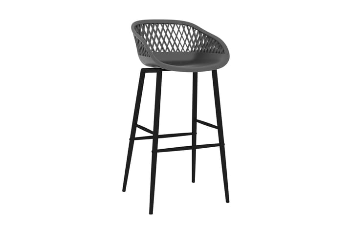 Barstolar 2 st grå - Grå - Möbler - Fåtölj & stolar - Barstol & barpall