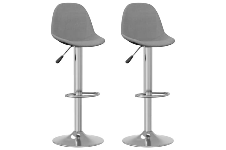 Barstolar 2 st grå tyg - Grå - Möbler - Fåtölj & stolar - Barstol & barpall
