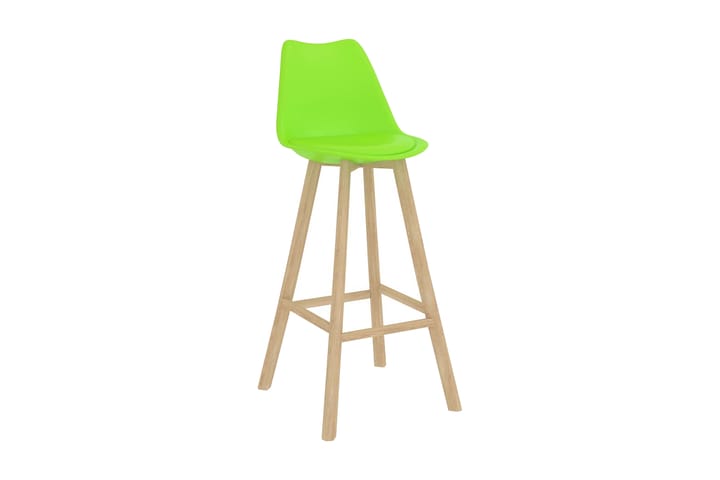Barstolar 2 st grön konstläder - Grön - Möbler - Fåtölj & stolar - Barstol & barpall