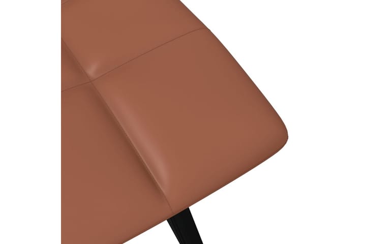 Barstolar 2 st ljusbrun konstläder - Brun - Möbler - Fåtölj & stolar - Barstol & barpall