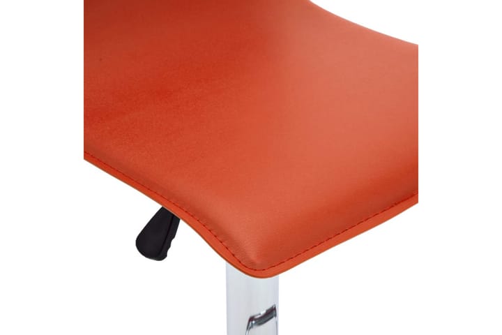 Barstolar 2 st orange konstläder - Orange - Möbler - Stolar - Barstolar