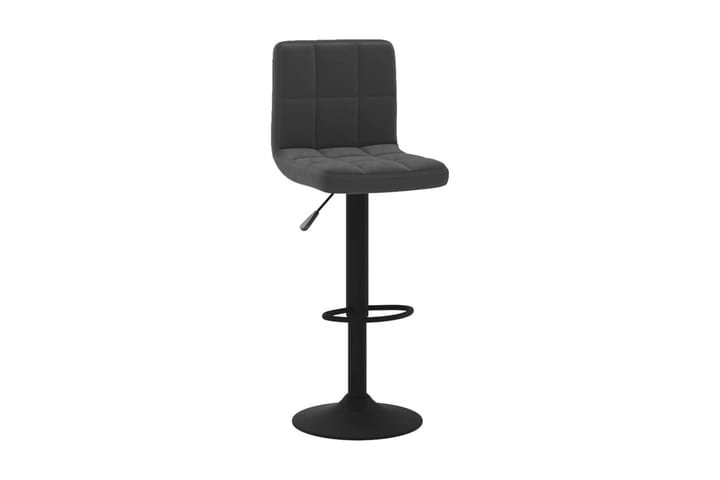 Barstolar 2 st svart sammet - Svart - Möbler - Fåtölj & stolar - Barstol & barpall