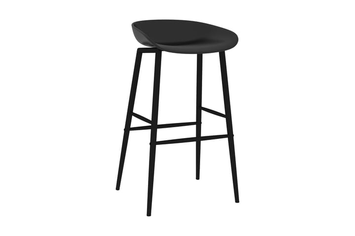 Barstolar 2 st svart - Svart - Möbler - Fåtölj & stolar - Barstol & barpall