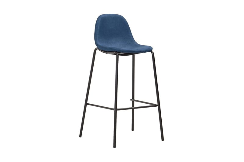 Barstolar 4 st blå tyg - Blå - Möbler - Fåtölj & stolar - Barstol & barpall