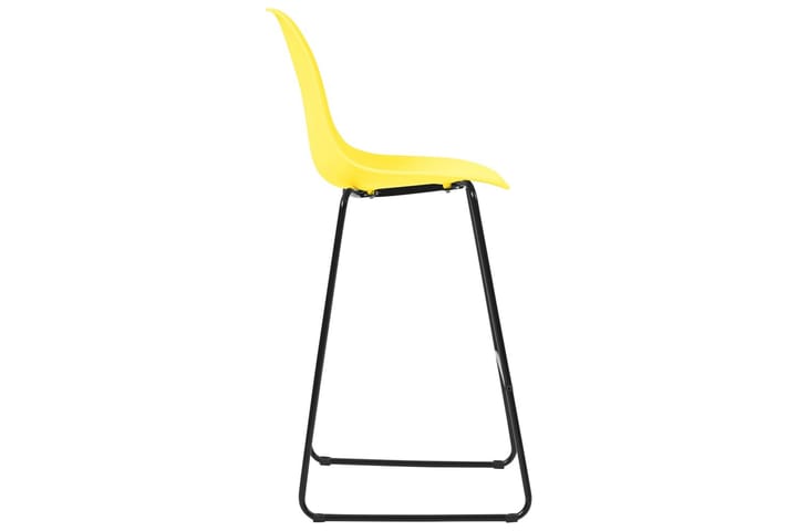 Barstolar 6 st gul plast - Gul - Möbler - Fåtölj & stolar - Barstol & barpall