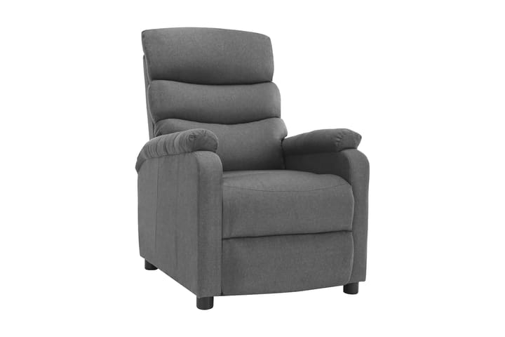 Elektrisk reclinerfåtölj ljusgrå tyg - Ljusgrå - Möbler - Fåtölj & stolar - Fåtölj - Massagestol & massagefåtölj