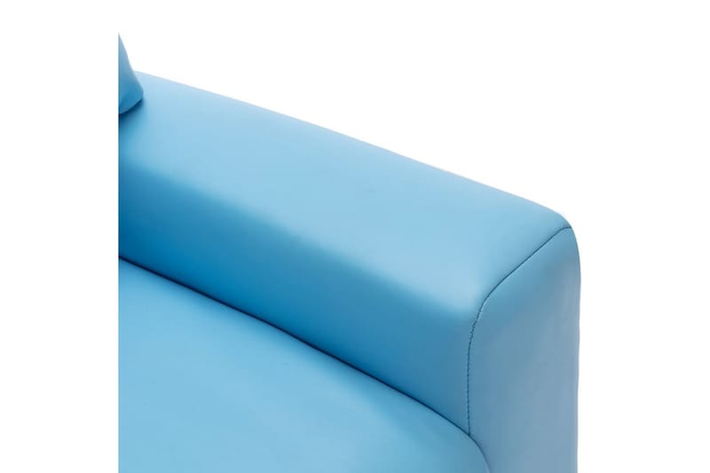 Reclinerfåtölj för barn konstläder blå - Blå - Möbler - Fåtölj & stolar - Fåtölj - Biofåtölj & reclinerfåtölj