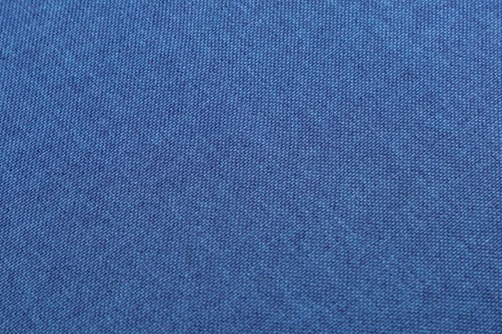 Fåtölj och fotpall 2 delar blå tyg - Blå - Möbler - Fåtölj & stolar - Fåtölj - Clubfåtölj