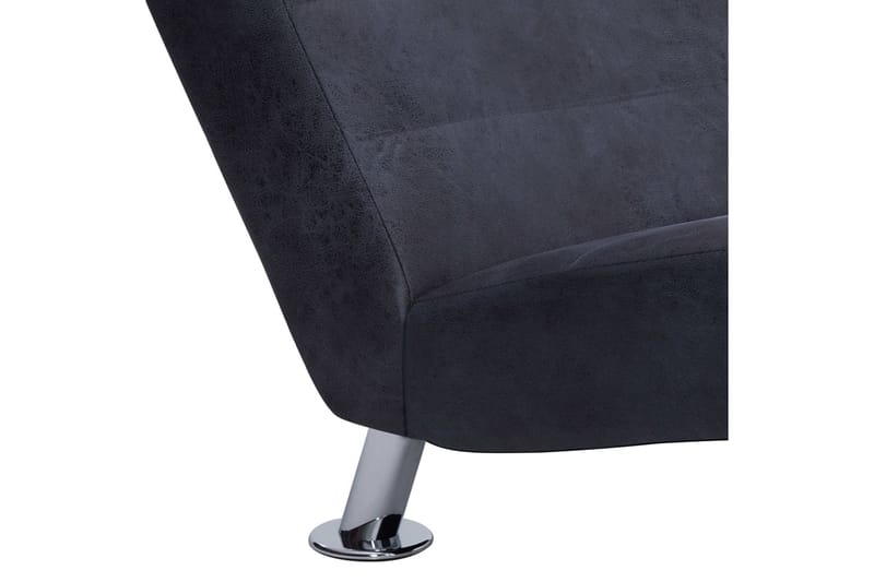 Schäslong med kudde grå konstmocka - Grå - Möbler - Fåtölj & stolar - Fåtölj - Liggfåtölj