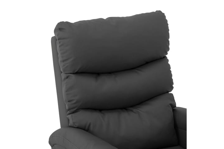 Massagefåtölj grå konstläder - Grå - Möbler - Fåtölj & stolar - Fåtölj - Massagestol & massagefåtölj