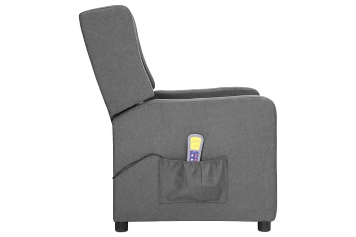 Massagefåtölj ljusgrå tyg - Ljusgrå - Möbler - Fåtölj & stolar - Fåtölj - Massagestol & massagefåtölj