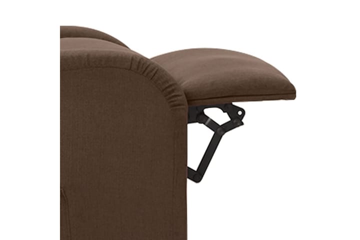 Massagefåtölj med uppresningshjälp brun tyg - Brun - Möbler - Fåtölj & stolar - Fåtölj - Massagestol & massagefåtölj