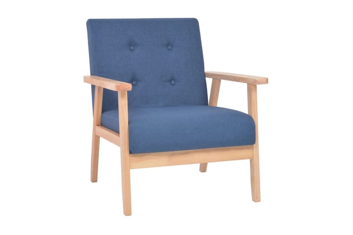 Fåtölj blå tyg - Blå - Möbler - Fåtölj & stolar - Fåtölj