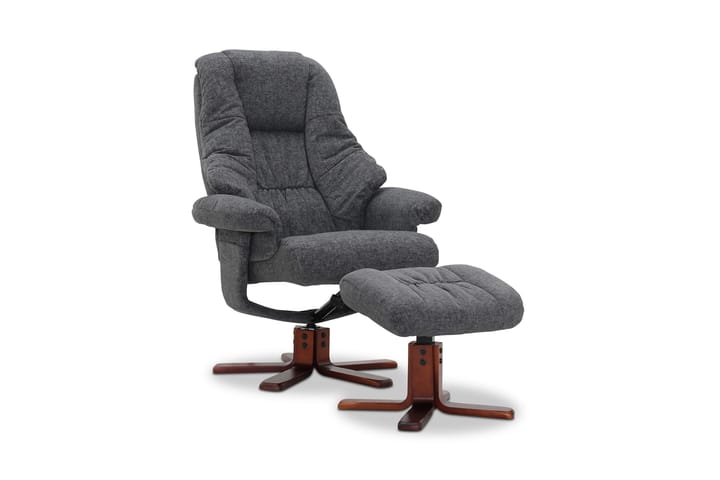 Fåtölj Comfy med Snurr Grå - Tyg - Möbler - Fåtölj & stolar - Kontorsstol & skrivbordsstol