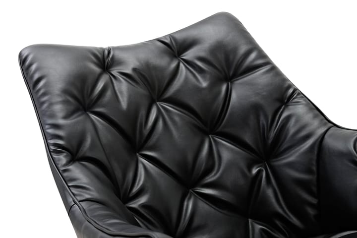 Fåtölj Deene - Vintage Svart/Bonded Leather - Möbler - Fåtölj & stolar - Fåtölj