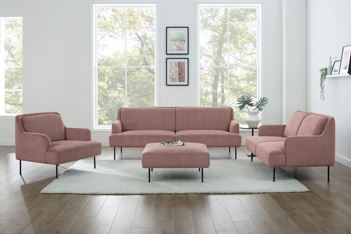 Fåtölj Delorse - Rosa - Möbler - Soffa - 2 sits soffa