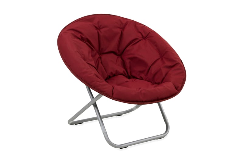 Fåtölj Lulu Silver/Röd - Röd - Möbler - Fåtölj & stolar - Fåtölj